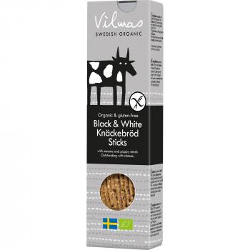 black & white Knäckebrot